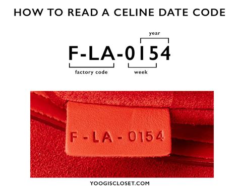 celine handbags date code